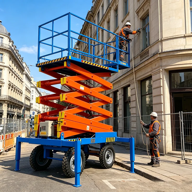 Scissor Lift Table Portable Hydraulic Elevating Platform Small Workshop Assembly