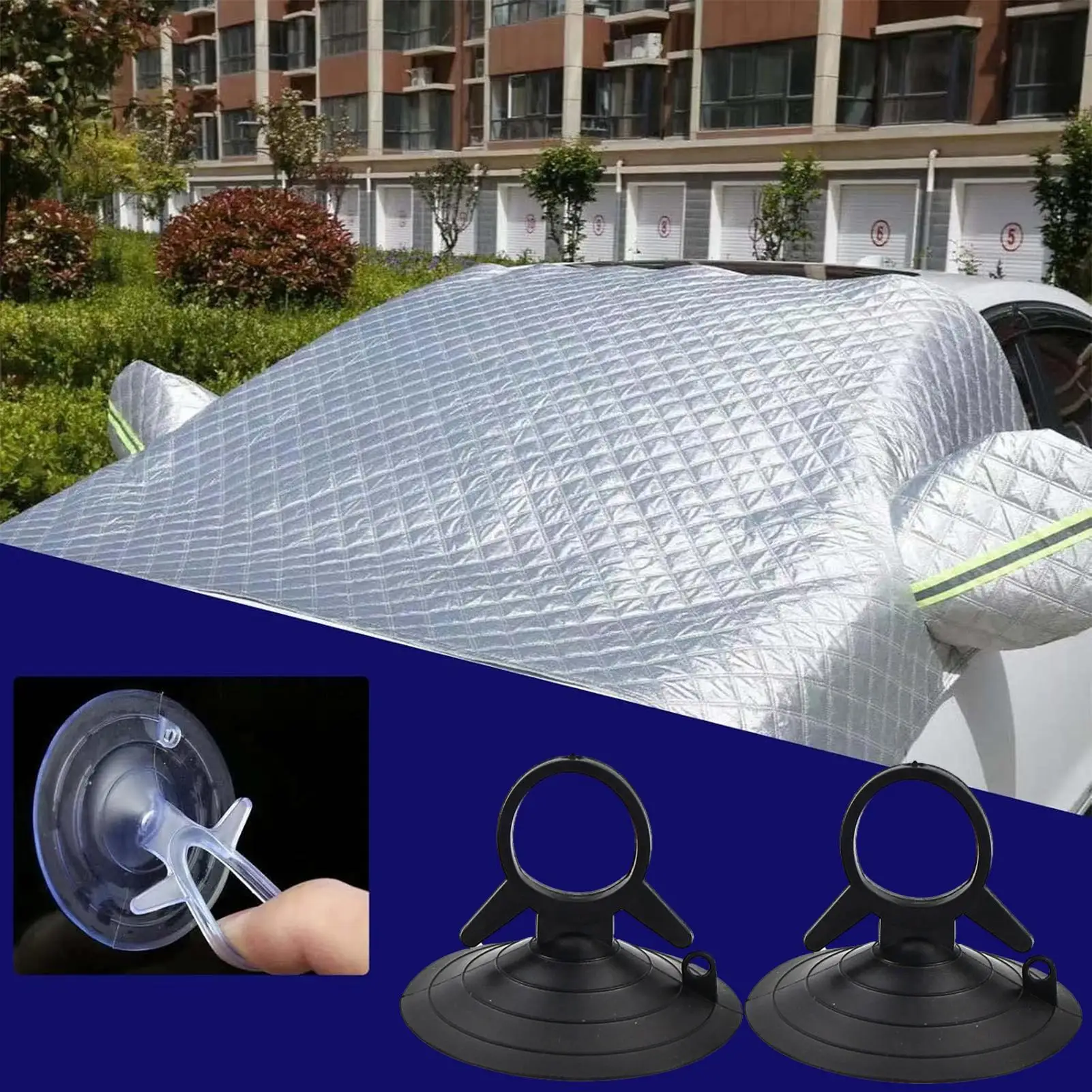 45mm Diameter Automotive Interior 10 PCS PVC Material Car Reusable Car Glass Sunshade Suction Cup Strong pull suction cup