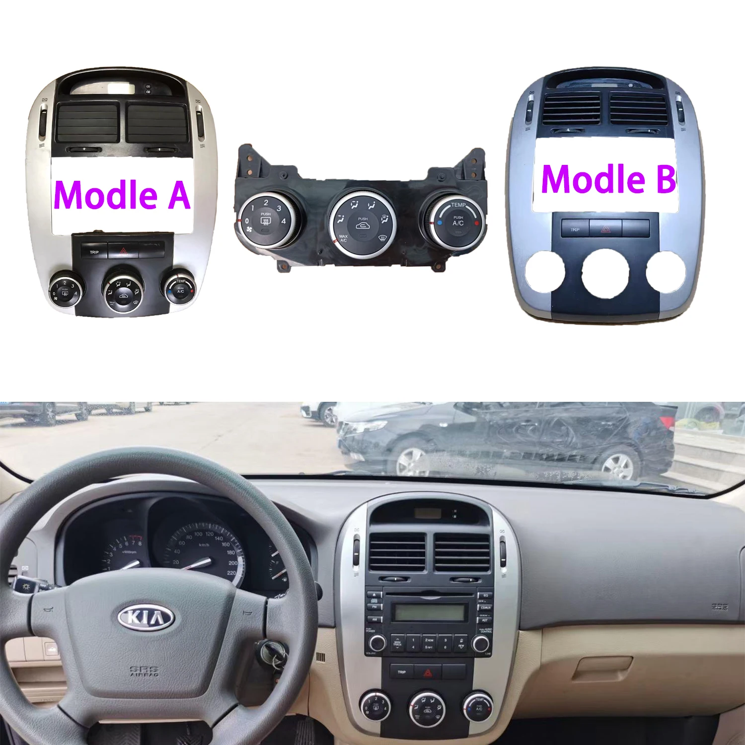 

chengcheng-For Kia Seltos - Central control frame - Air conditioning switch - Air outlet - Central small display