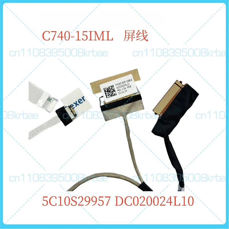New original Suitable for Lenovo Yoga C740-15IML 81TD FYG50 screen cable DC020024L00 5C10S29957