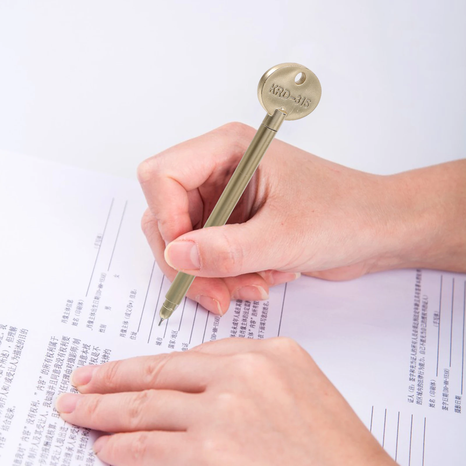 

15Pcs Key Gel Pens Creative Keychain Design Stylish Writing Instrument Fun Lovely Neutral Pen for School Office Use