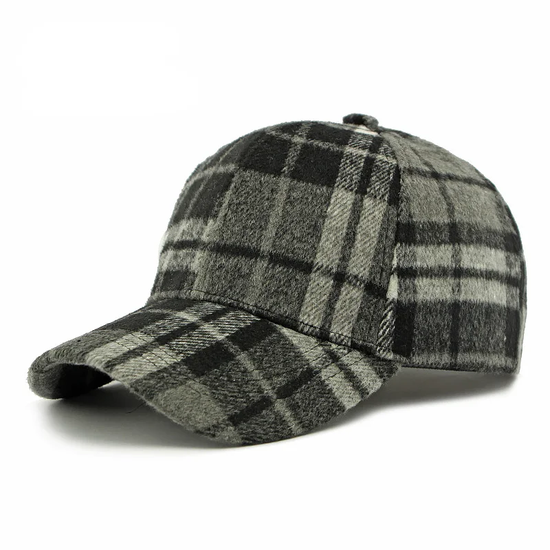 Chic British Plaid Baseball Cap for Women - Adjustable, Sun-Protective & Stylish Dad Hat with Casual Fit view 3
