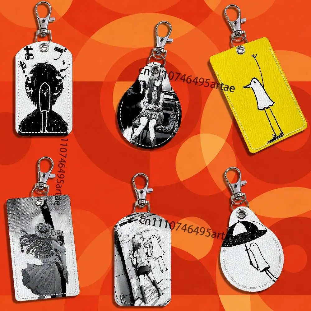 Goodnight Oyasumi Punpun Card Keychain Fashion Pendant Bag ID Door Card Case Bus Card Cute Adult