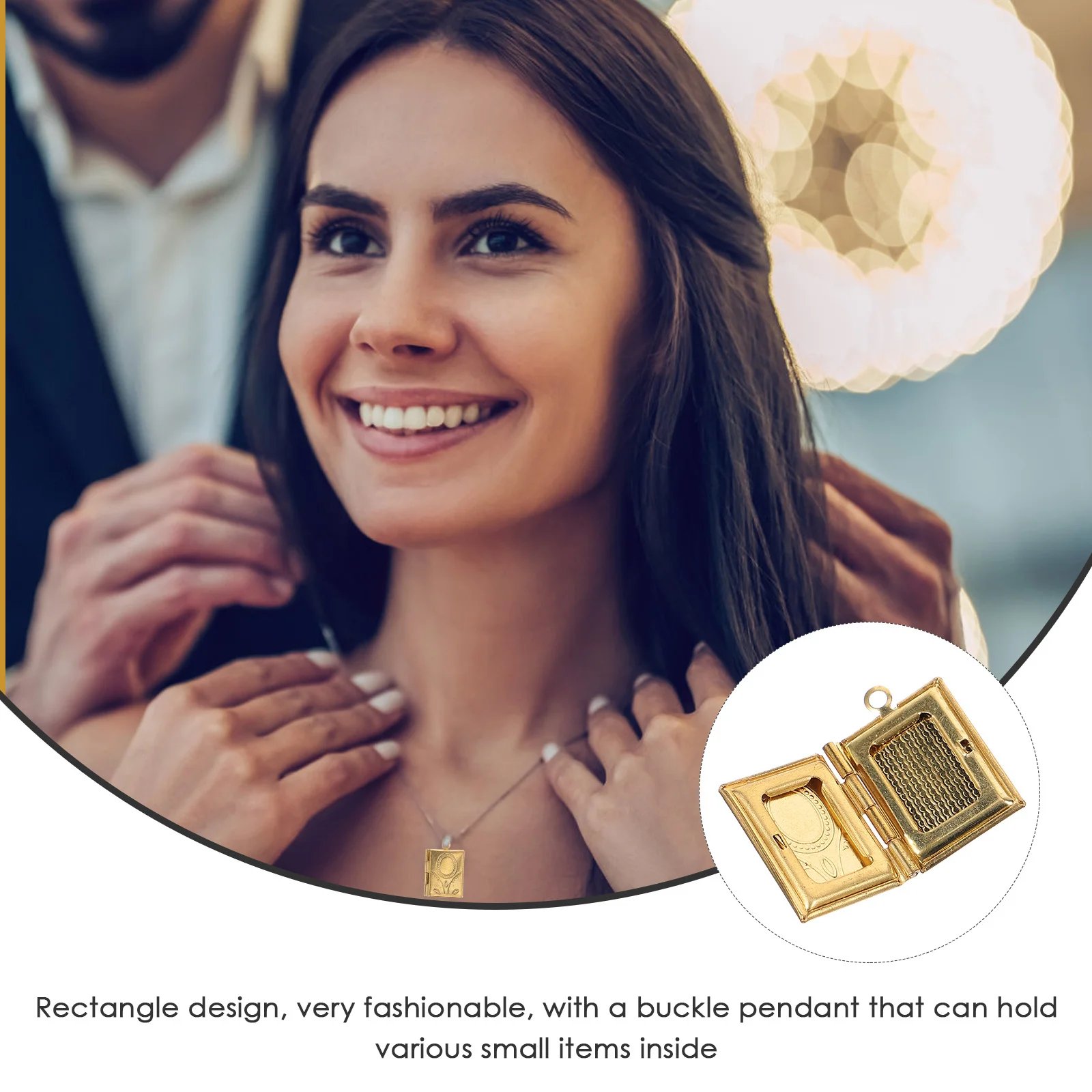 10 قطعة النحاس المنجد قلادة جالبة للحظ كتاب على شكل المناجد الصورة ل أساور صنع المجوهرات DIY بها بنفسك صندوق صور المعلقات الحرفية أطقم #3