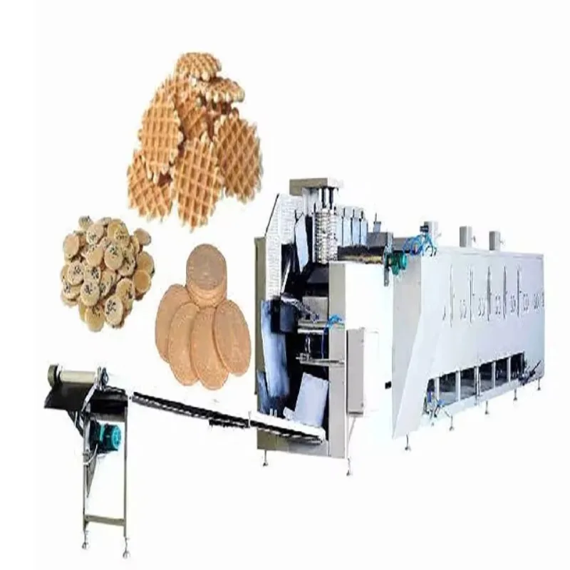 Custom Fully Automated French Pancake and Hard Waffle Production Line, Equipped with New Key Equipment for Baking Ovens