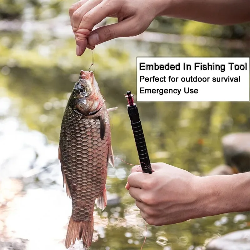 10-IN-1 Multi Function Portable Self Defense Pen Outdoor Survival Tool Fishing Whistle/Compass/Wrench/Screwdriver/Window Breaker