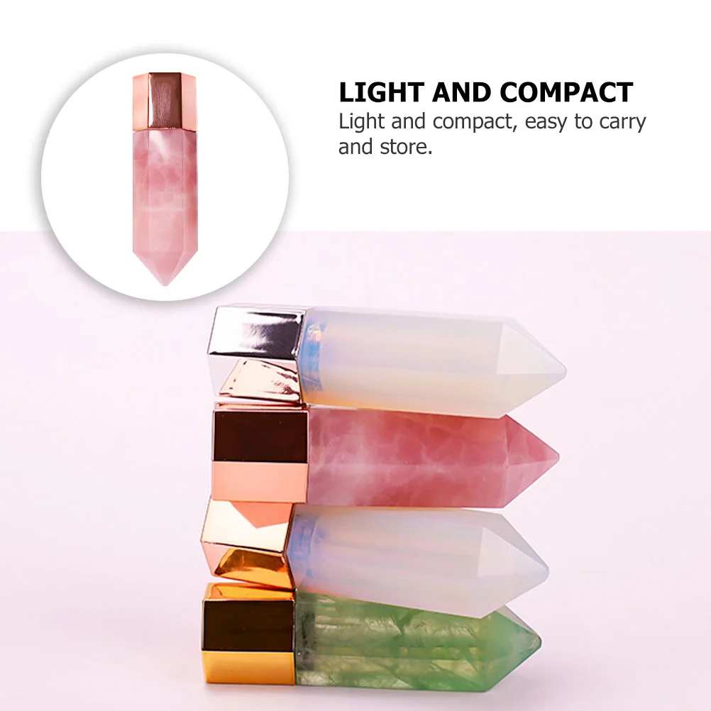 1pc Rose Quartz Facial Beauty Gua Board Lightweight Fine Oil Bottle Face Massager Skin Care Tool Non Electric Face Skin Care