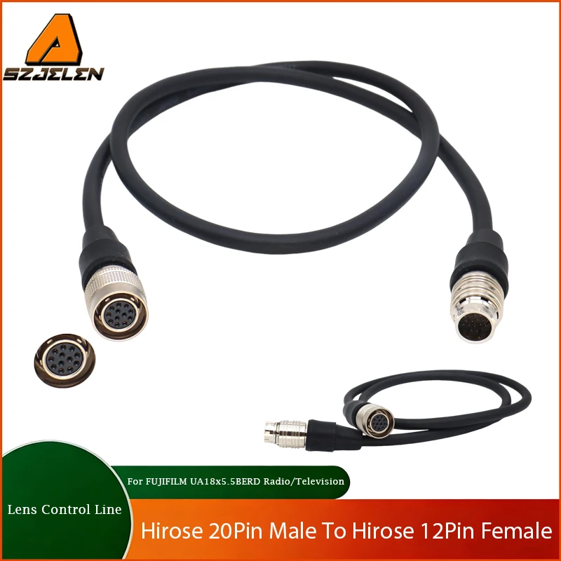 

1PC FUJIFILM UA18x5.5BERD Radio and Television Lens Follow Focus Extension Cable Hirose 20 Pin Male To Hirose 12 Pin Female