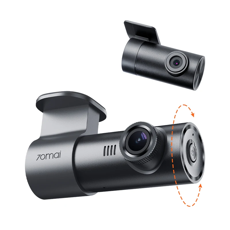 70mai Dash Cam M210 1080P Dual Lens F1.55 Super Night Vision Voice Control Supercapacitor 70℃ Driver Fatigue Alert Car Camera