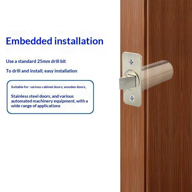 DC12V 24V Hidden Embedded Electric Bolt Lock Easy Mount Access Control Electric Lock for Store Warehouse Entry Security