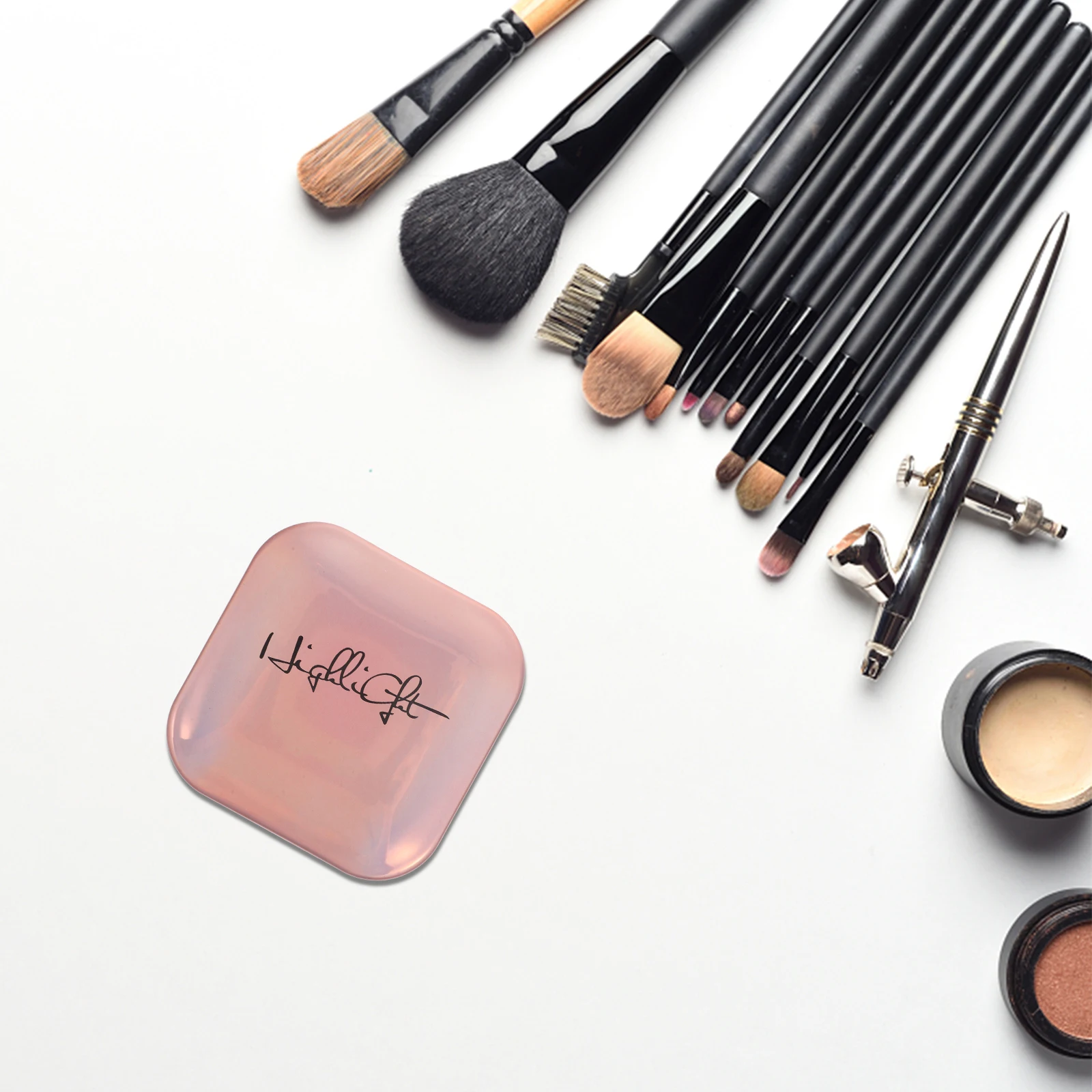 

Highlighter Powder Highlighter Powder For Shimmer Women Makeup Pan Compact 01 Gold Makeup Glow Effect