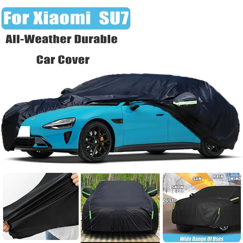 

All-Season Car Cover for Xiaomi SU7 - Outdoor Full Protection, Waterproof Dustproof Heat-Resistant Car Accessories