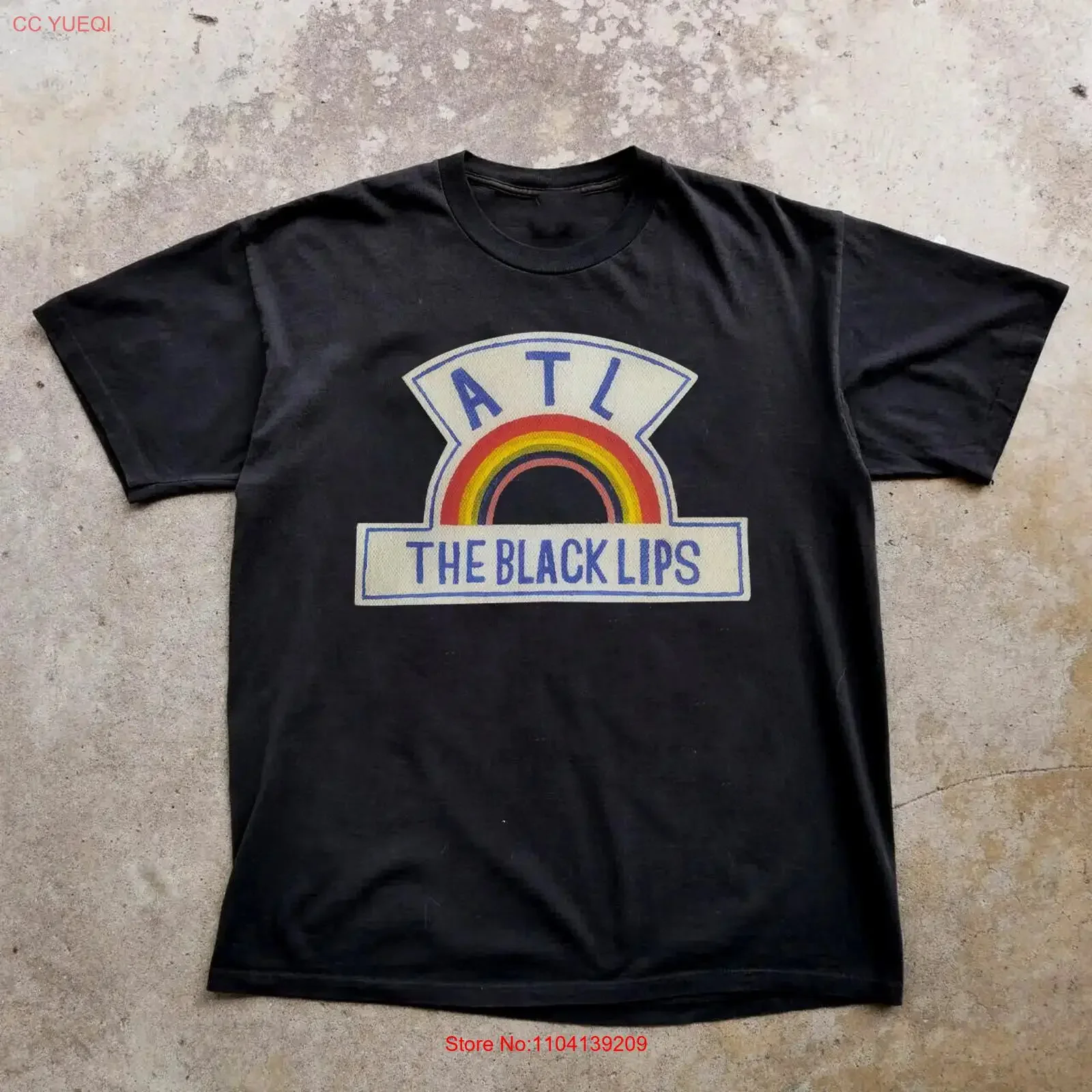 Black Lips Underneath The Rainbow T Shirt Full Size S 5XL vintage Washed Unisex Stylish Breathable designer clothes Soft