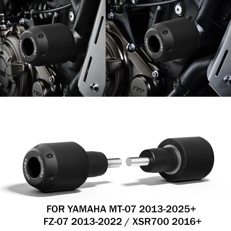 FOR YAMAHA MT-07 2013-2025+ Motorcycle Frame Sliders FZ-07 2013-2022/XSR700 2016+ Fairing Guard Pad Protector Falling Protection