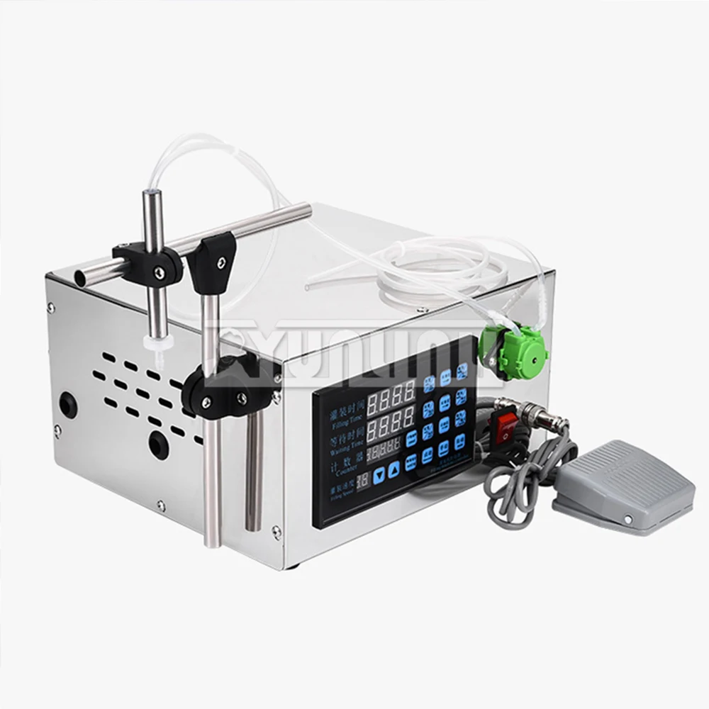 Riempitrice di liquidi per bottiglie Riempitrice elettrica per bevande Strumenti di imballaggio industriale Conteggio quantitativo