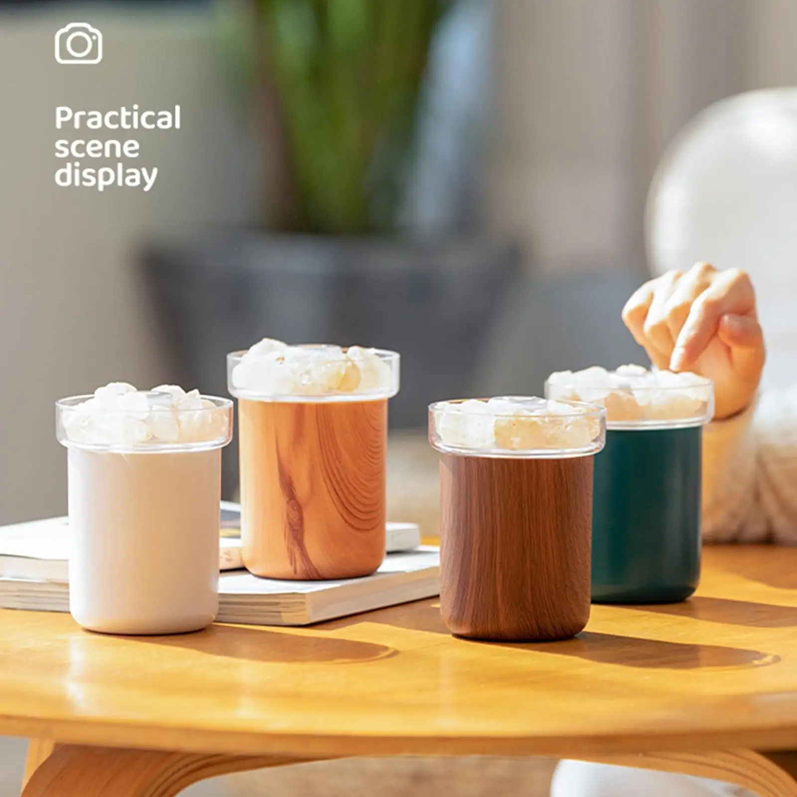 Olejki eteryczne lampa solna nawilżacz generujący chłodną mgiełkę lekki prezent dla dekoracja do domu i do sypialni