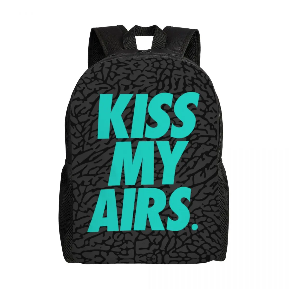 Custom Kiss My Airs Backpacks for Women Men Water Resistant College School Bag Printing Bookbag