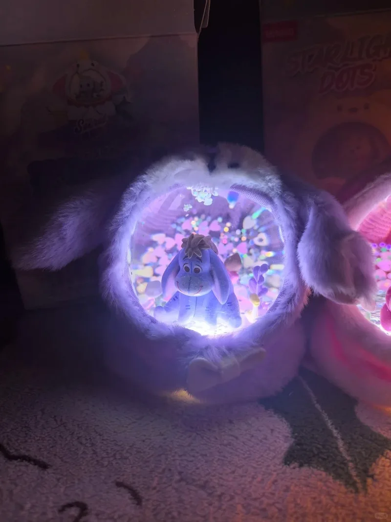 Nuova serie Maomaoji peluche sfera di cristallo scatola cieca Di carino Pooh sfera di cristallo ornamento animazione regalo periferico