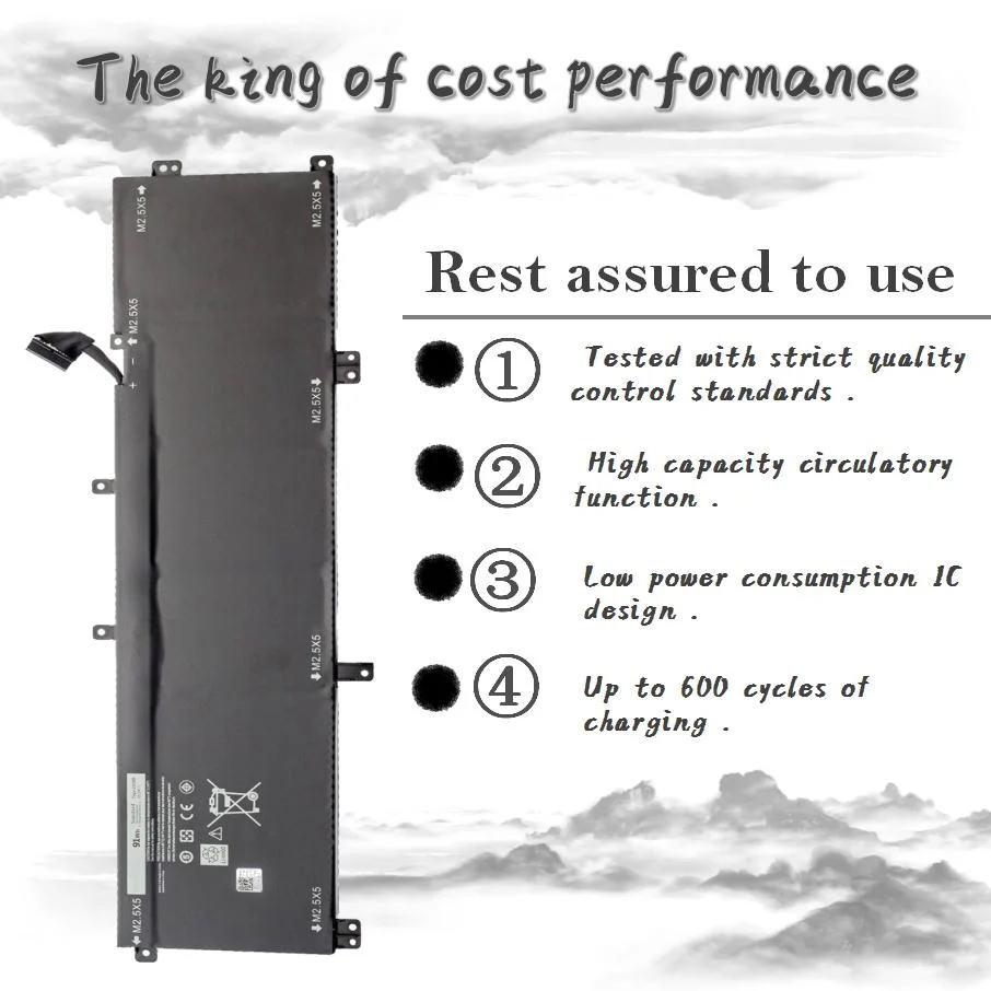 Nobi 245RR Laptop Battery For Dell XPS 15 9530 9535 Series For DELL Precision M3800 TOTRM H76MV 7D1WJ 11.1V 91WH Free Tools