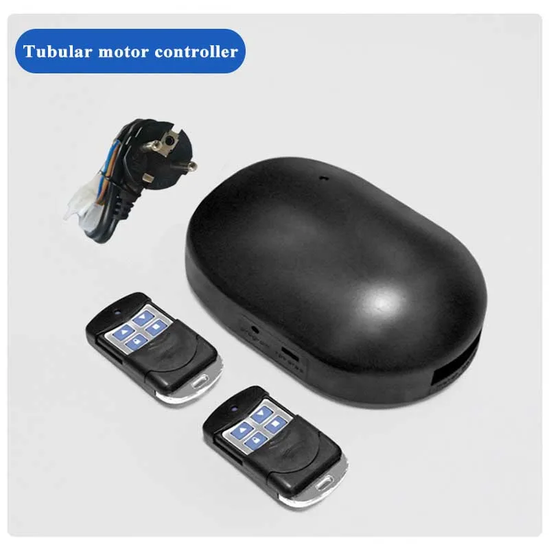 433MHz, Complete Set With Built-In Motor, Universal Tubular Motor Controller, Suitable For Remote Control Garage Doors,White Box