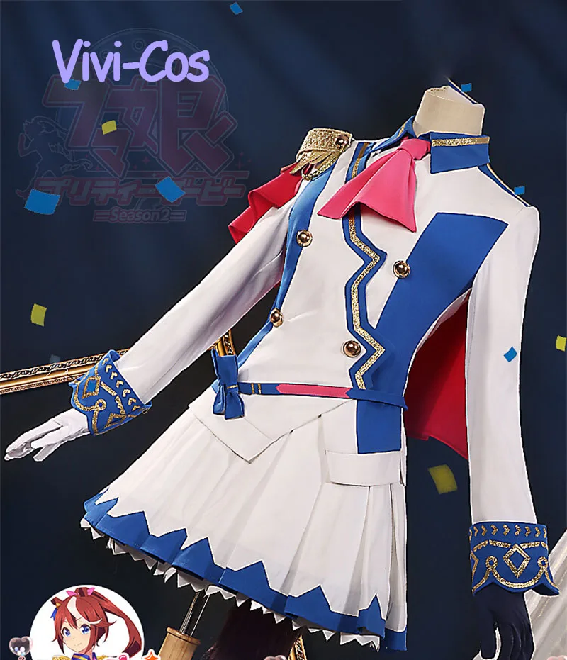 

Vivi-Cos Game Pretty DerbyTokai Teio Cosplay Costume Exquisite Uniform Gorgeous Outfit Halloween Comic Con Role Play Party New