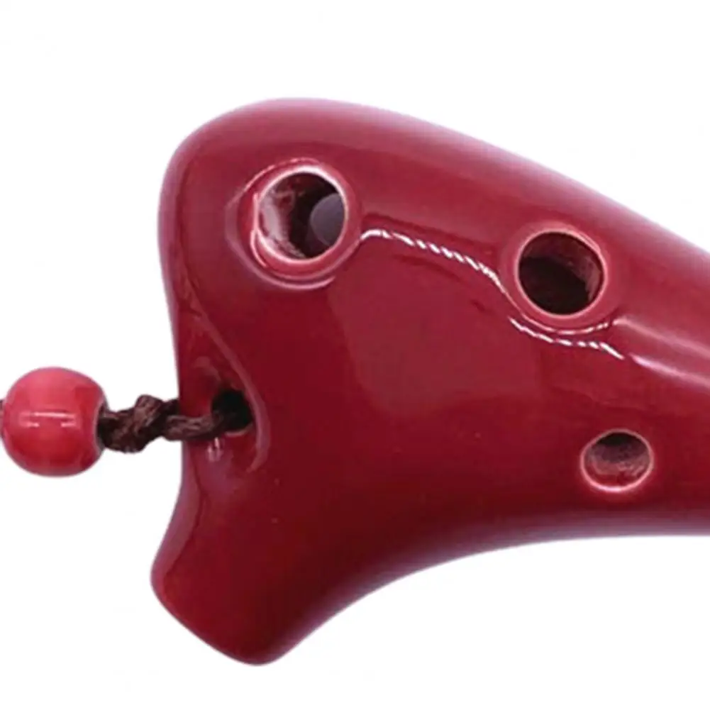 Ocarina 6 buracos cerâmica profissional amante da música mini ocarina com cordão música instrumento musical