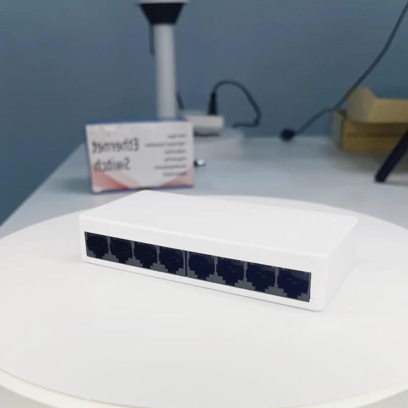 8 منافذ محول إيثرنت 10/100/1000Mbps سطح المكتب جيجابت محول الشبكة محول RJ45 محول إيثرنت السيارات MDI/MDIX مفتاح سريع