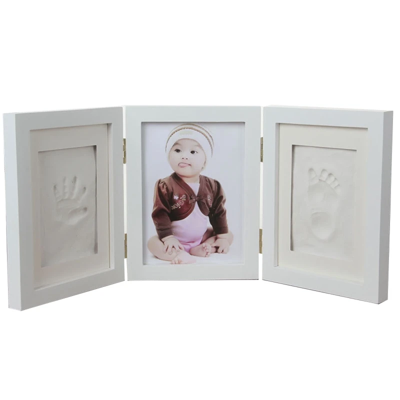 

Baby Soft Clay Inkpad Photo Frame 3D Handprint Footprint DIY Registry