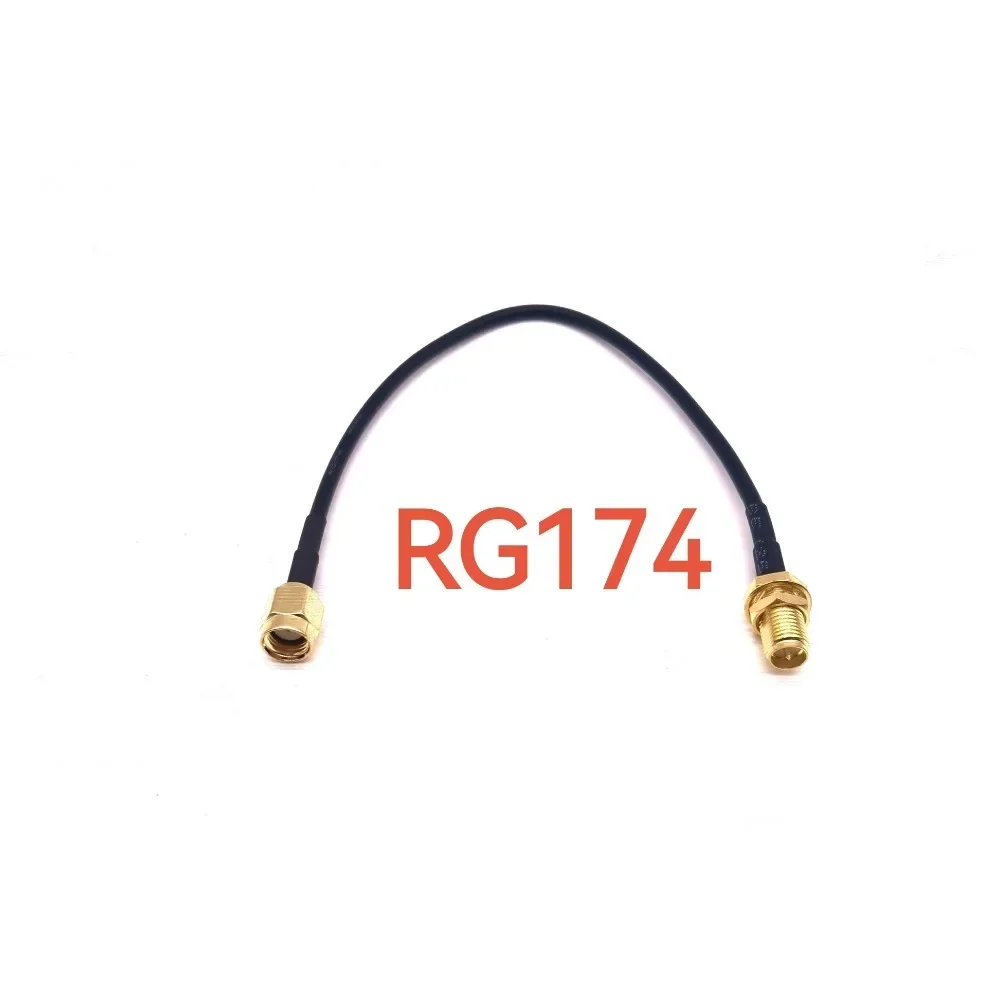 1Pcs RP-SMA Connector Male to Female Extension Cable Copper Feeder Wire for Coax Coaxial WiFi Network Card RG174 Router Antenna