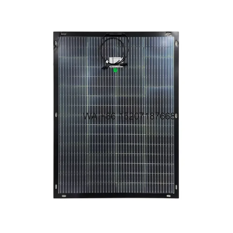 Wmwmnu 200W Monocrystalline Flexible Solar Panel Ultra Lightweight Space Saving Module for Balcony Mounting System