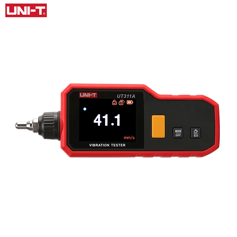 Imagem -02 - Medidor de Vibração Uni-t-digital Analisador Ut311a Vibrômetro de Alta Precisão Lcd Tft 01 a 169 m s²