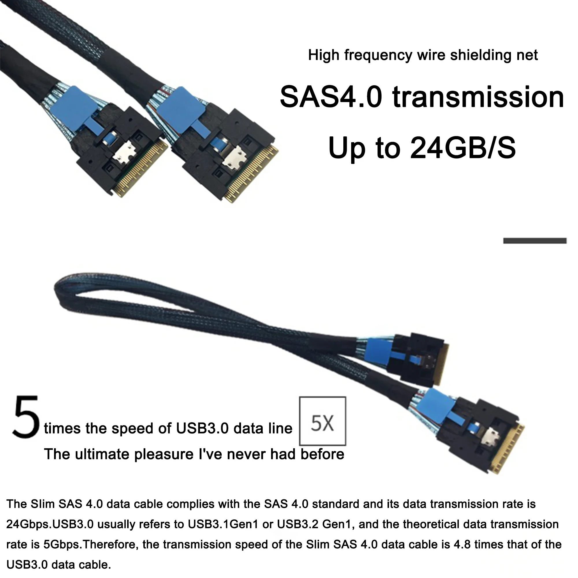 

Discrete GPU Graphics Card U.2 SSD Extension Adapter Baseplate PCI Express 4.0 X16 to SlimSAS SFF-8654 8i Converter Riser Cables