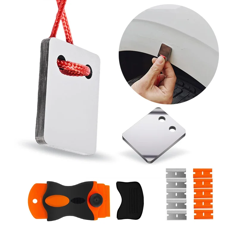 

Car Paint Polishing Point Repair Scraper Sagging Varnish Paint Removal Film Cleaning Hard Surface Stains Dust Treatment Tool