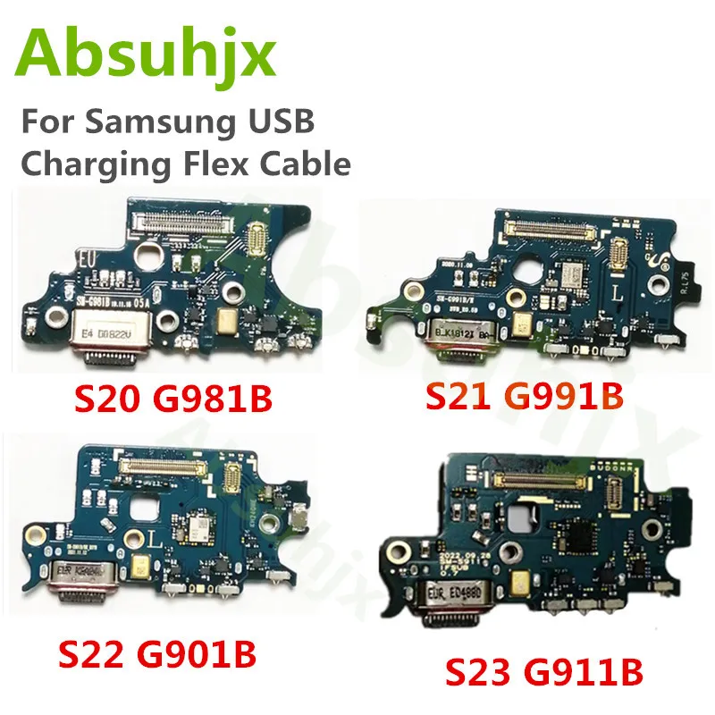 USB Charging Port Connector Board Flex For Samsung S23 S22 S21 S20 Plus Ultra G981B G991B G998B S901B S908B S20FE