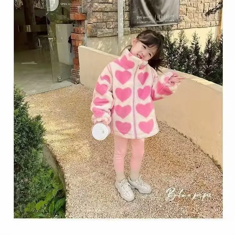 Winter Baby Girls Clothes Faux Fur Fleece Coat Pageant Faux Fur Fleece Coat Pageant Warm Jacket Baby Warm Jacket Outerwear 2-10Y