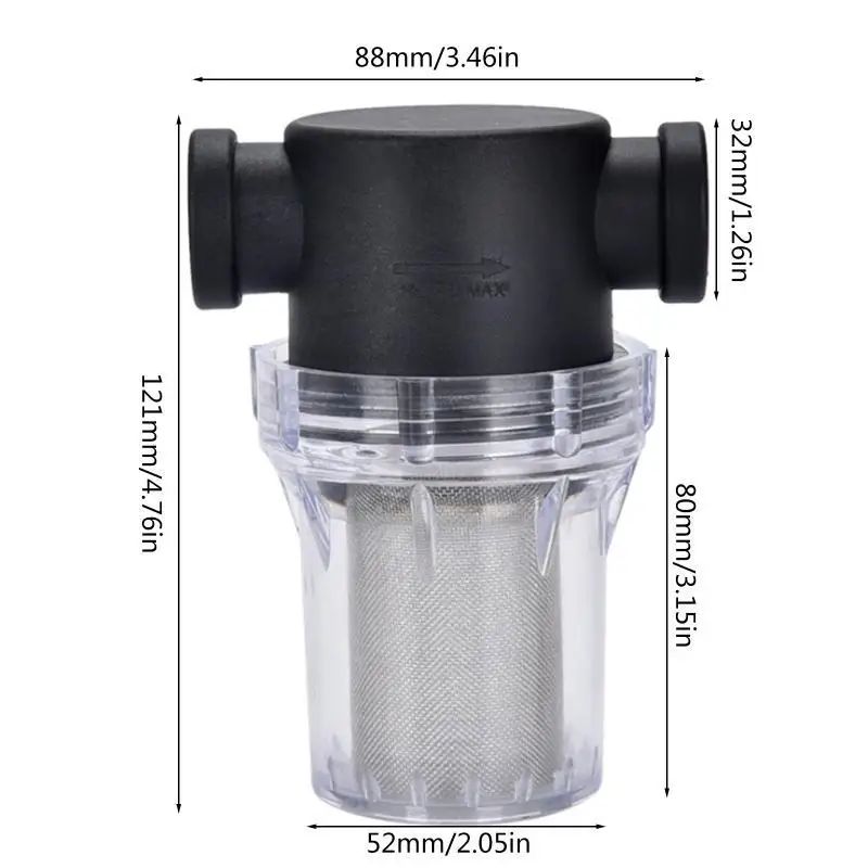 652F 20/40/80 Mesh Garden Pond 1/2inch Inline Mesh Strainer Water Filter Irrigation High Pipeline