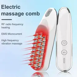 Microcurrent Scalp Massager Electric Scalp Massage Brush Head Scratcher Electric Hair Oil Applicator Multi-Functional Care Comb