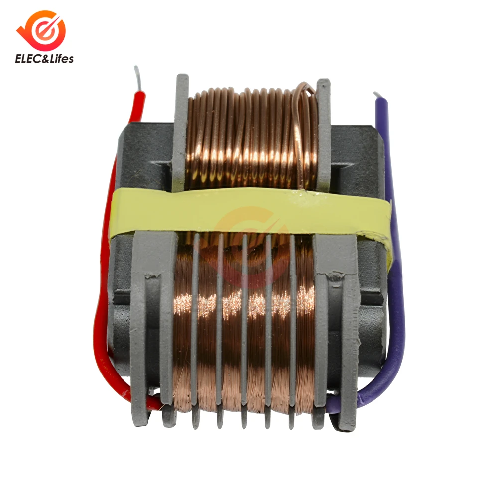 5Pcs 15KV High Frequency Voltage Inverter Voltage Coil Arc Generator Step up Boost Converter Power Transformer