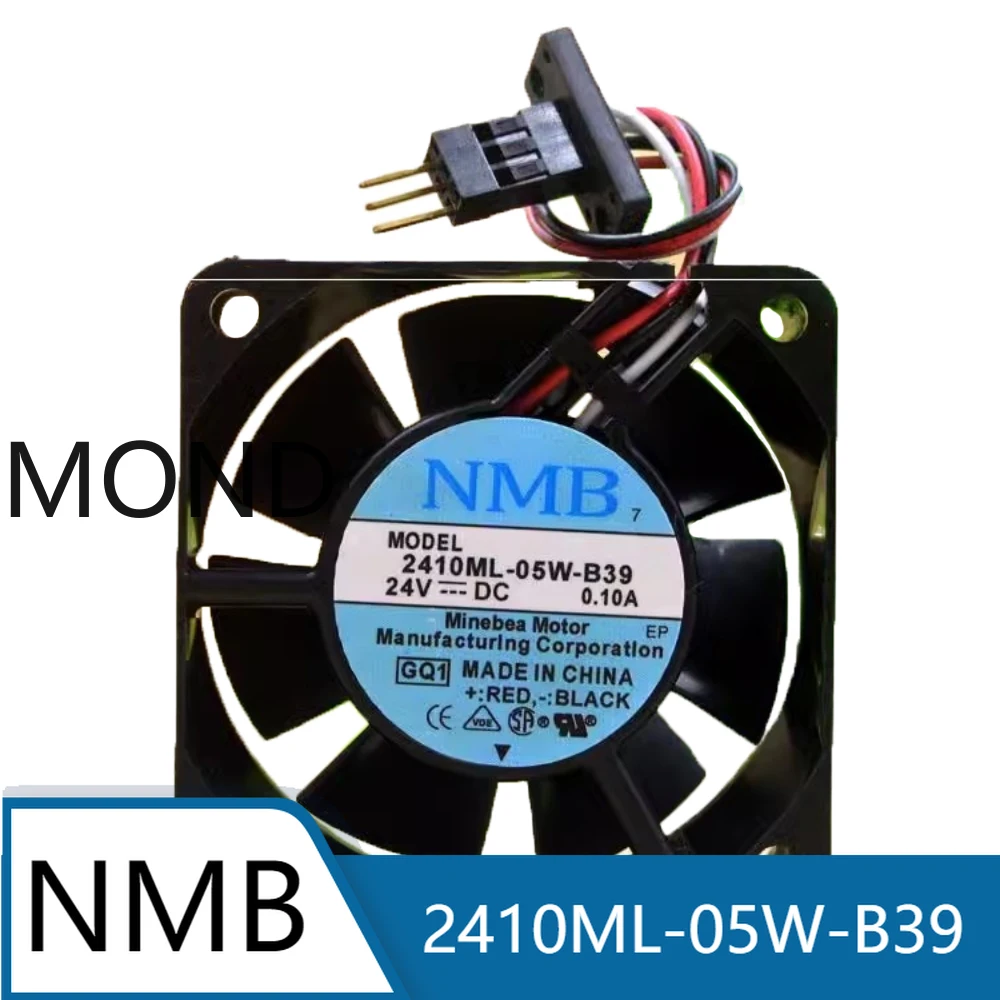 

2410ML-05W-B39 Server Fan for NMB NMB-MAT Dual Ball Axial Flow CPU Power Supply Inverter Cooling Fan 24V 0.1A 6CM 6025 New