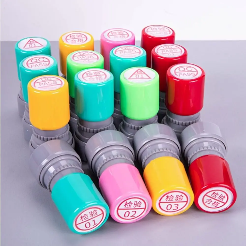 휴대용 자체 잉크 QA QC 검사 스탬프 새겨진 시간 절약 품질 PASS 스탬프 IPQC OQC 품질 검사 스탬프 거래