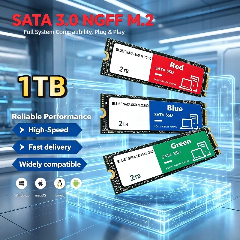 

M.2 NVMe SSD 1TB 2026 New High Speed Internal Drive Solid State Hard Disk for Desktop Laptop PC Computer Upgrade Durable