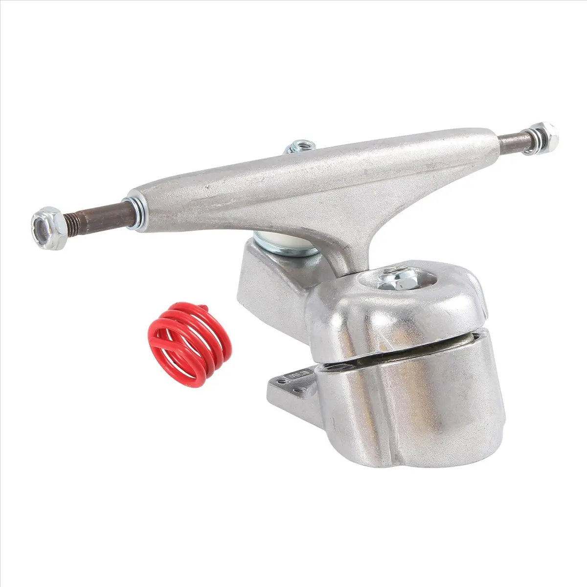 Y646A-Surf Skate Trucks Встроенный кронштейн для передних грузовиков System Enhanced Edition, серебристый + красный пружина