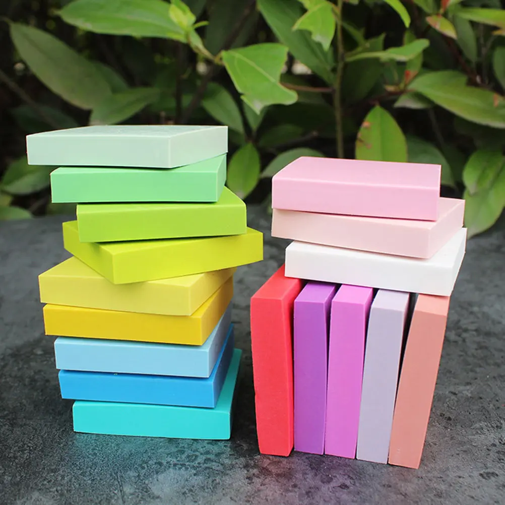 5pcs Bright Color DIY Rubber Stamps Brick Set – Easy-Carve for Hand Carving, Scrapbooking & Craft Projects