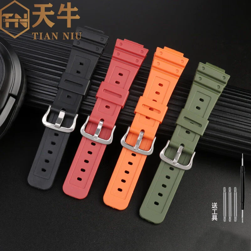 For Casio Small Block Watch DW-5600 GW-B5600 GW-5000    GW-M5610 GW-B5600 Rubber Watch Strap 16mm Resin Silicone Watchband