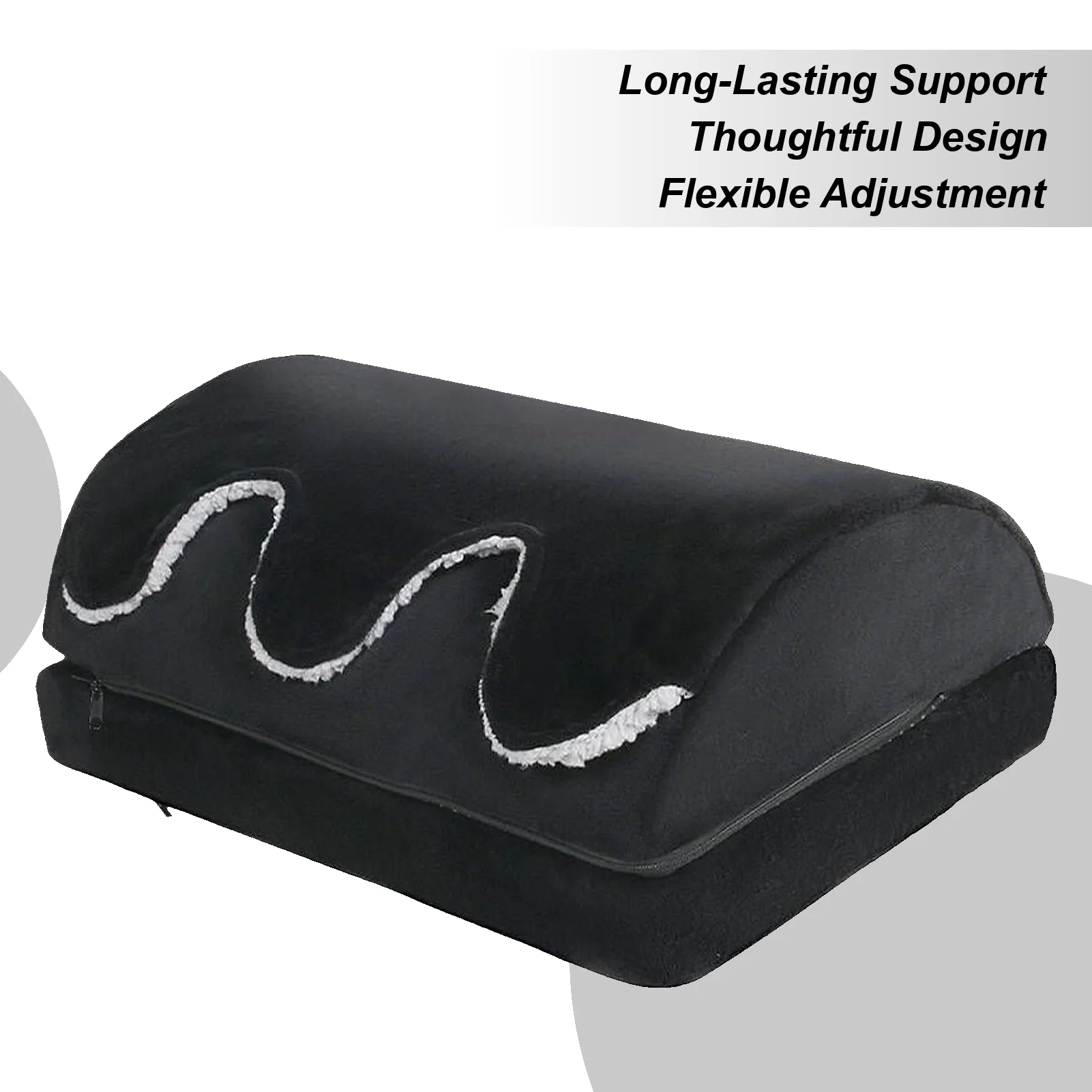 

Foot Rest Under Desk Adjustable Heights Leg Pillow Foot Stool Under Desk With Warm Pocket For Living Room Bed Study Kitchen Home