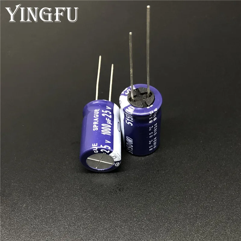 2Pcs/20Pcs 1000uF 25V SPRAGUE 515D Series 13x20mm 25V1000uF High quality Audio diy Aluminum Electrolytic Capacitor