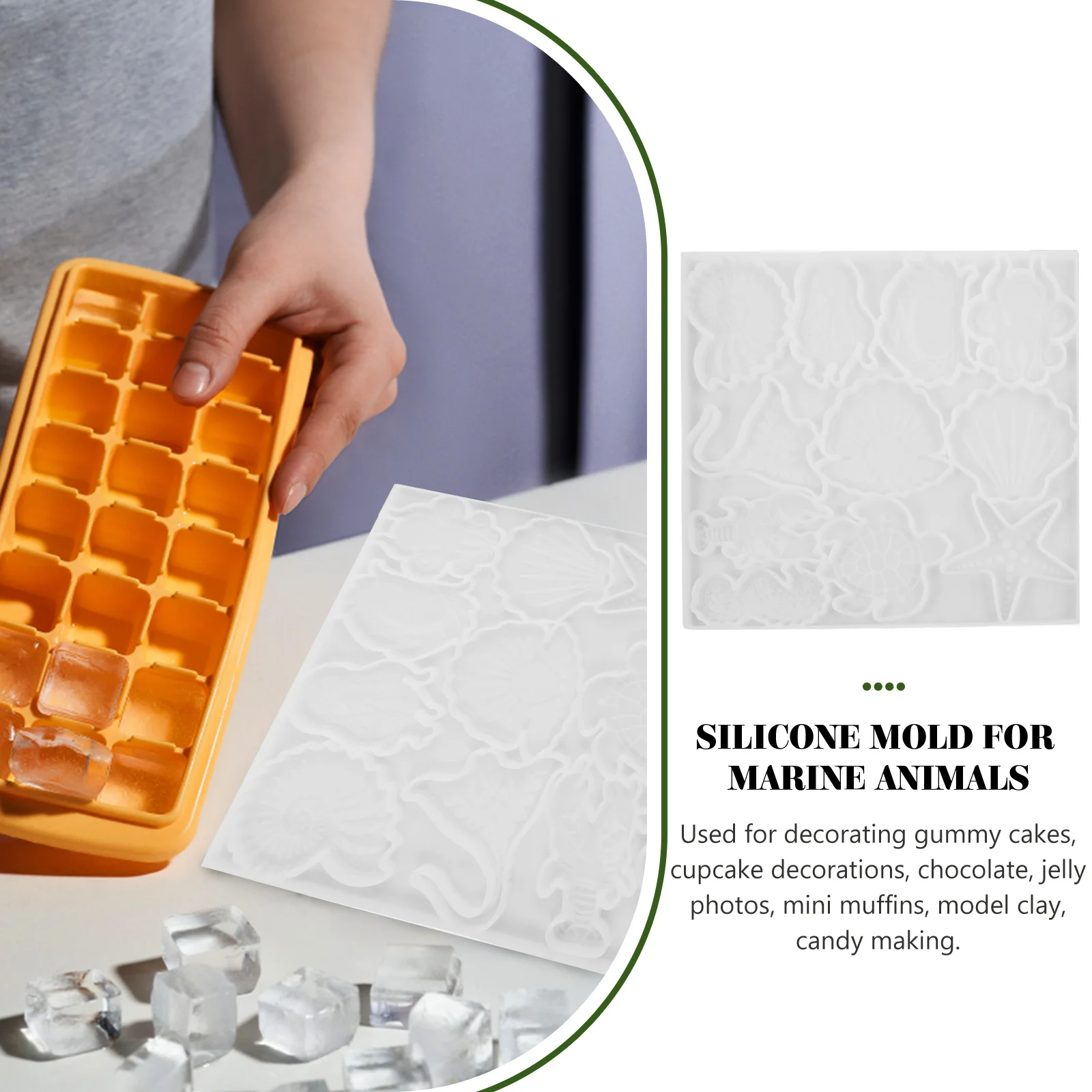 

Ocean Keychain Mould Marine Animal Silicone Mold Shaped Making Reusable Diy Molds