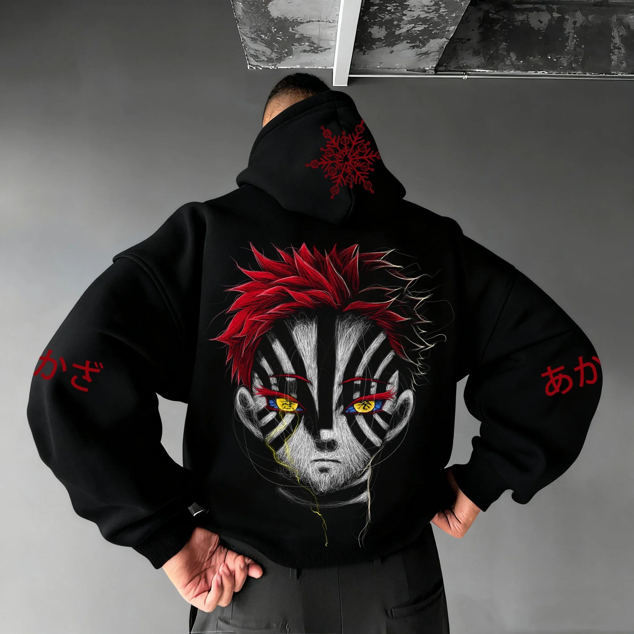 Demon slayer anime moletom com capuz das mulheres dos homens streetwear casual solto hip hop camisola de mangas compridas topos y2k inverno novo