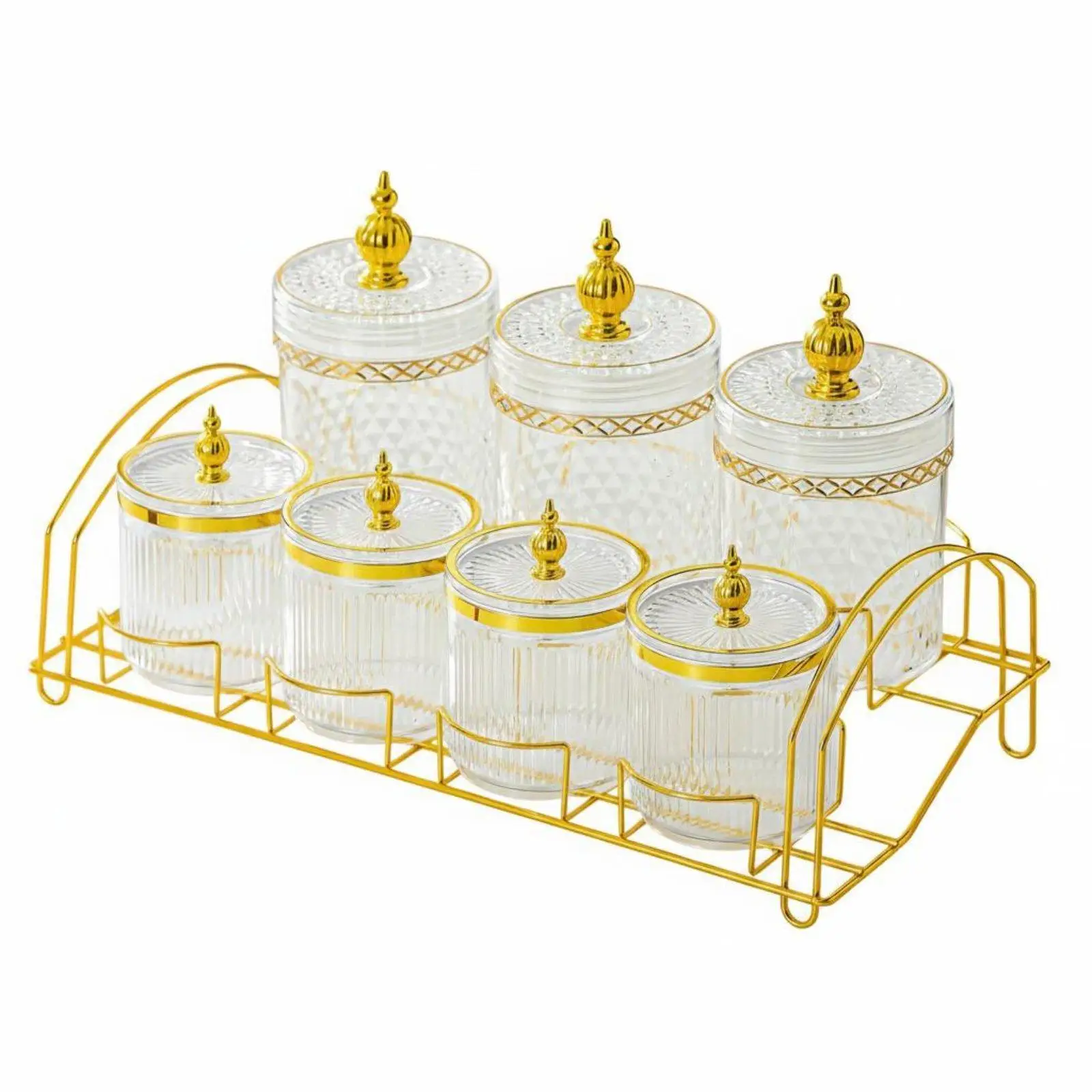 set-di-contenitori-sigillati-per-alimenti-con-struttura-cristallina-e-supporto-organizzatore-da-cucina-ermetico-per-spezie