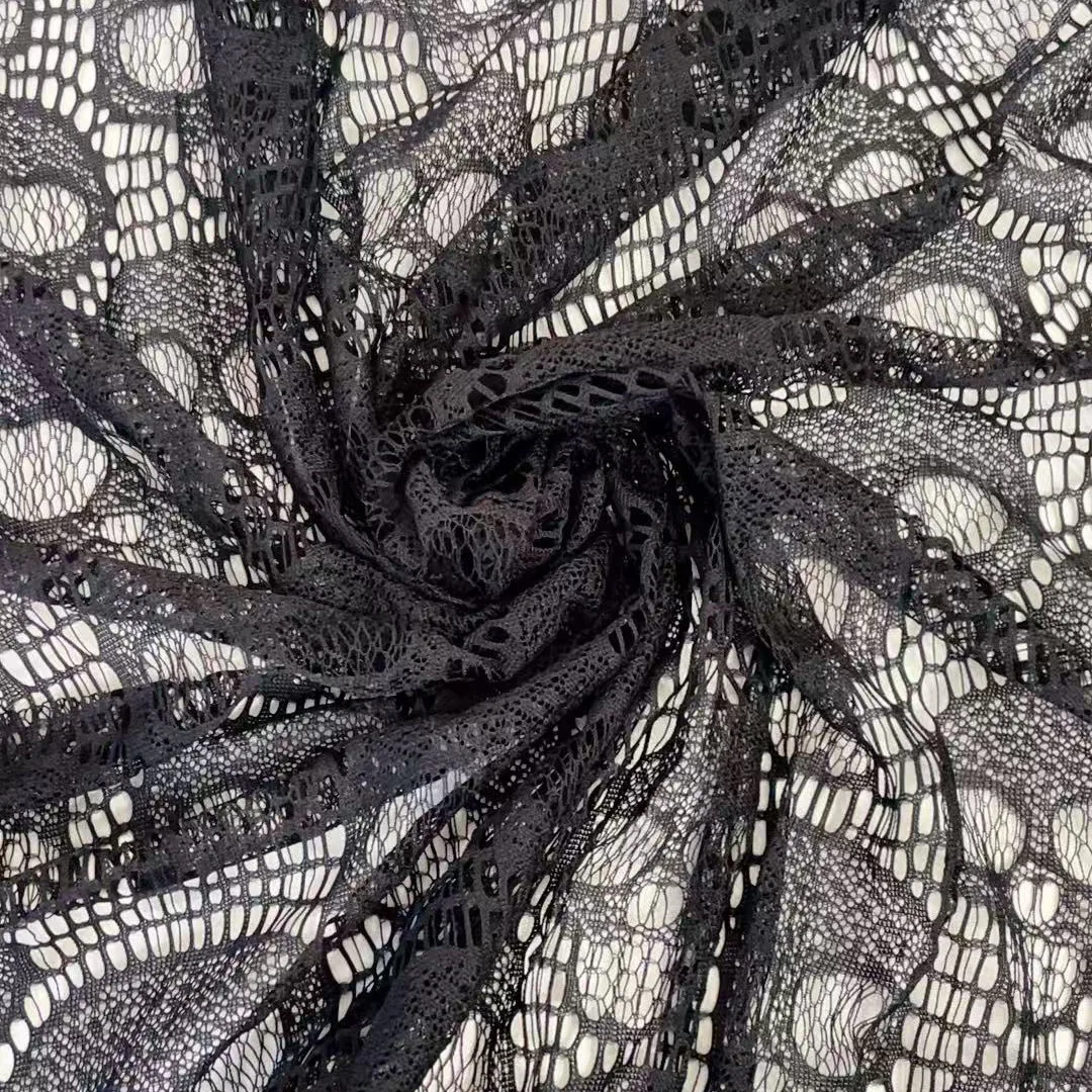 0.9x1.5M Halloween theme lace mesh skull lace tulle women's fabric base underwear mesh fabric - view 3
